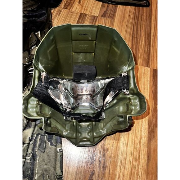 HALO Boys' Sz M 8/10 Master Chief 2PC Classic Muscle Halloween Costume 8 10 - Picture 4 of 8